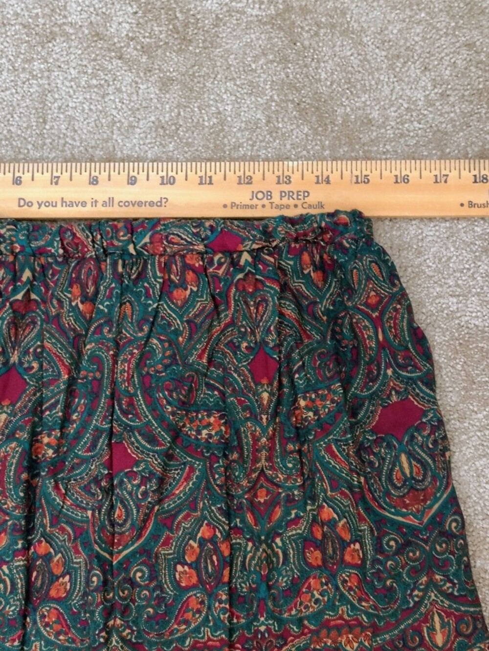 Vintage Miss Dorby 2 Piece Paisley Dress Womens 16P Cottage Core Dark Boho Chic - Picture 7 of 8